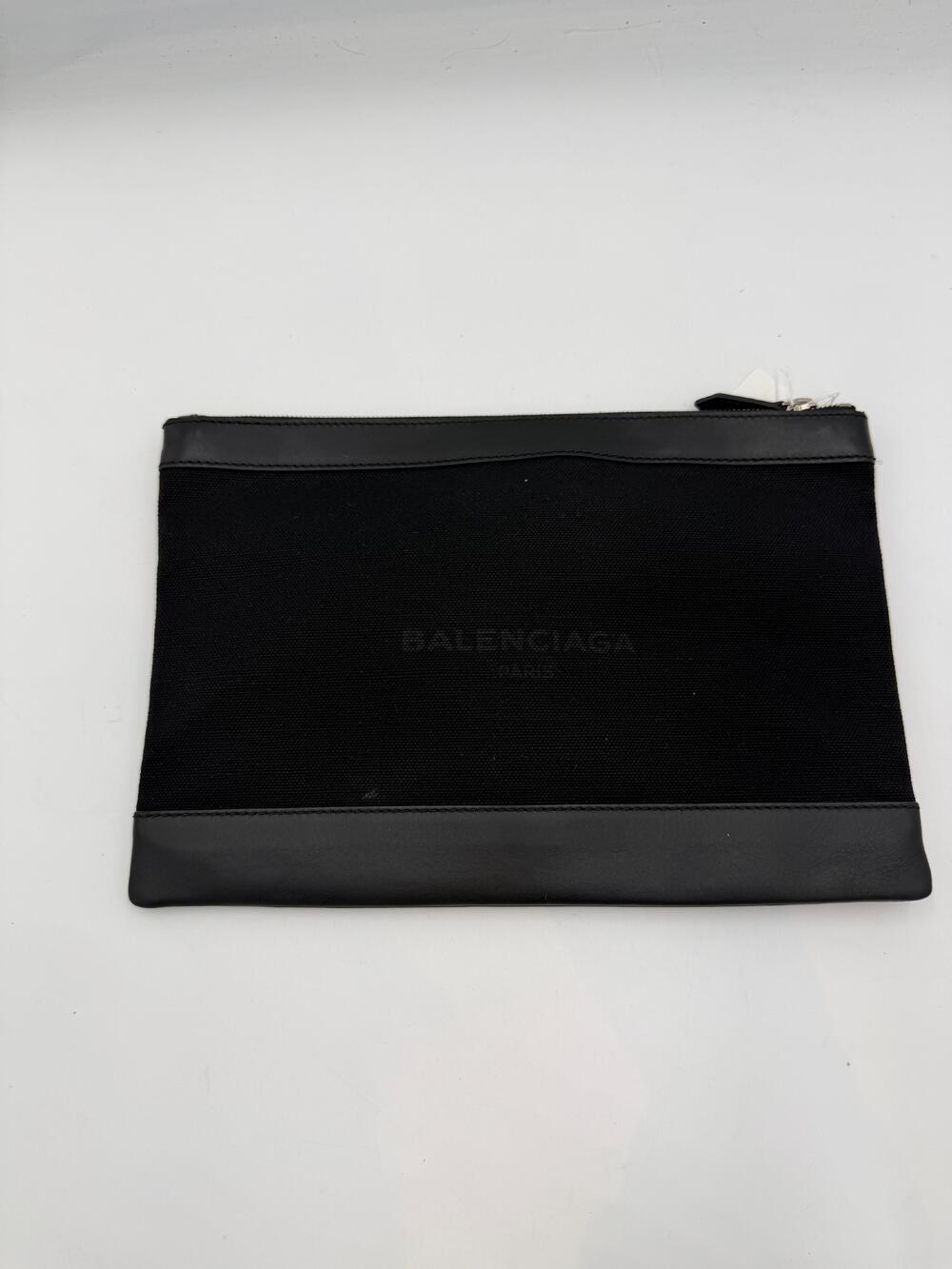 Balenciaga Canvas Logo Clutch